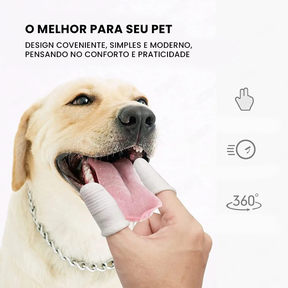 Escova de Dedo para Cães e Gatos – Limpeza Bucal Eficiente